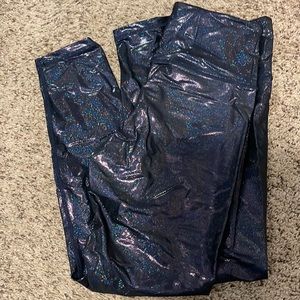 ZYIA sparkly blue leggings